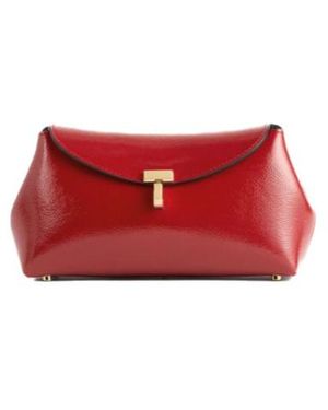 TOTEME T-Lock Clutch Bag - Red
