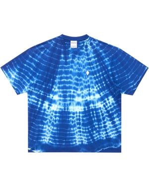 Marcelo Burlon County Of Milan Aop Soundwaves Printed Crewneck T-Shirt - Blue