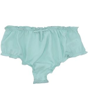 Vivetta Ruffled Bow Briefs - Blue