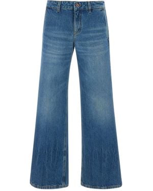 Victoria Beckham Wide Leg Jeans - Blue