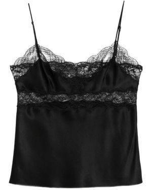 Nili Lotan Felicie Lace-Detail Top - Black