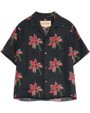 Valentino Floral Printed Bowling Shirt - Multicolour
