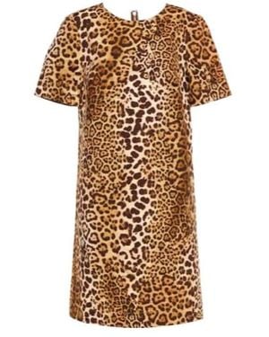 Carolina Herrera Leopard Print Dress - Natural