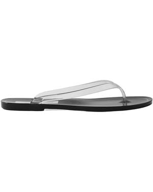 Christopher Esber Jo Clear-Thong Flip Flops - White