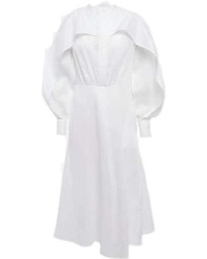 Jil Sander Cotton Shirt Dress - White