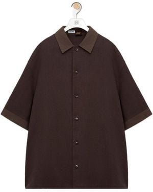 Loewe Short Sleeve Shirt - Brown