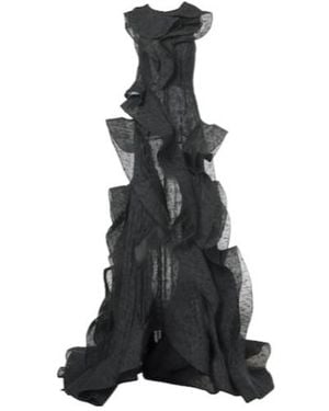 Maticevski Spiral Ruffled Gown - Black