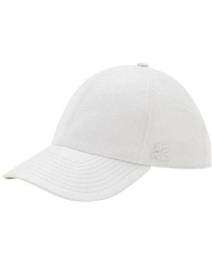 Courreges Courrèges Logo-Patch Curved Peak Baseball Cap - White