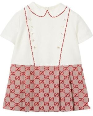 Gucci Baby Gg Canvas Dress - Red