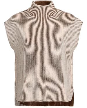 Varley High-Necked Sleeveless Sweater - White
