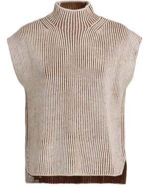 Varley High-Necked Sleeveless Jumper - White