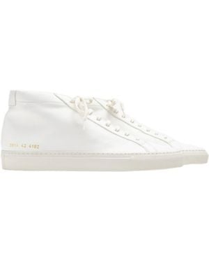 Common Projects Logo Sneakers - White