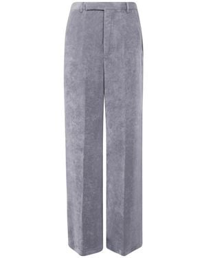 Rick Owens Casual Trousers With Belt Loops - Grey