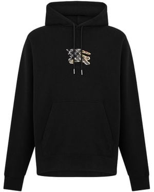 Burberry Over The Head Hoodie - Black