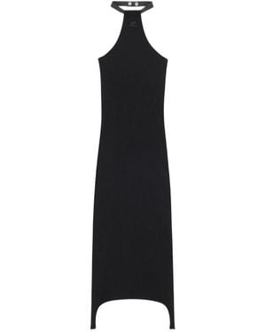 Courreges Courrèges Rib-Knit Suspenders Dress - Black
