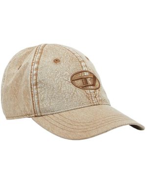 DIESEL C-Nyloff Embroidered Oval D Baseball Cap - White