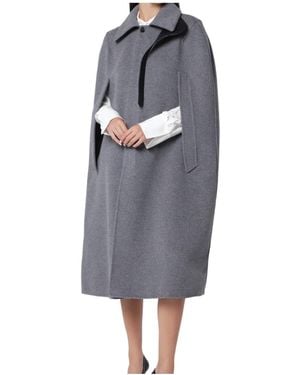 Bottega Veneta Cape Coat - Gray