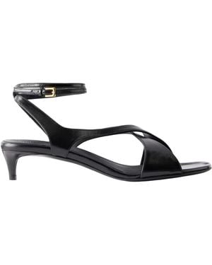 KHAITE Solid Colour Leather Sandals - Multicolour