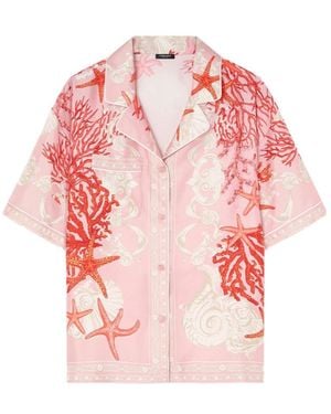Versace Barocco Sea Silk Shirt - Pink