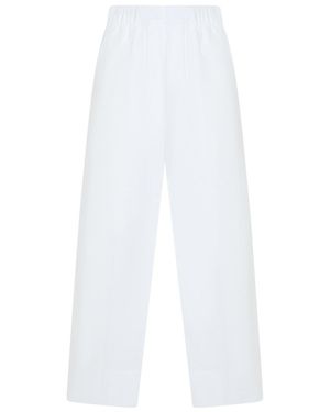 Antonelli Elastic Waist Pants - White