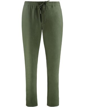 Canali Drawstring Trousers - Green