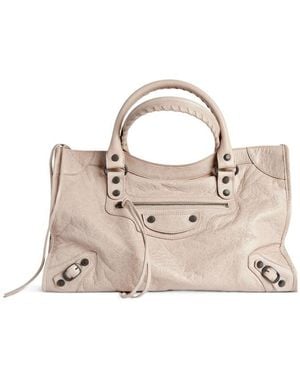 Balenciaga Le City Medium Tote Bag - Natural