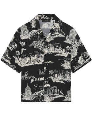 Amiri La Landmark Short-Sleeved Shirt - Grey