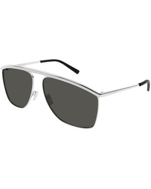 Saint Laurent Logo Sunglasses - Black