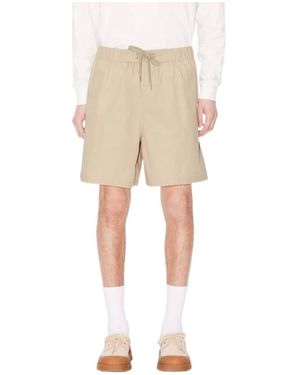 KENZO Cotton Ripstop Elasticated Shorts - Natural