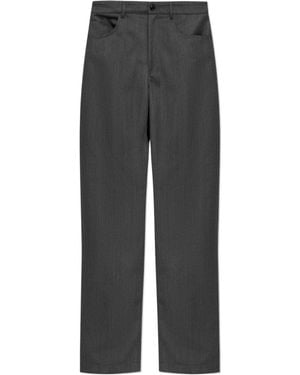 Dries Van Noten Casual Pants With Belt Loops - Gray
