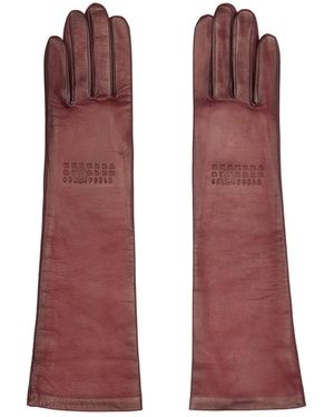 MM6 by Maison Margiela Mid-Length Gloves - Red