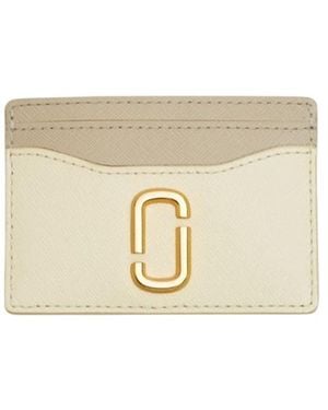 Marc Jacobs The Utility Snapshot Logo Plaque Cardholder - Natural