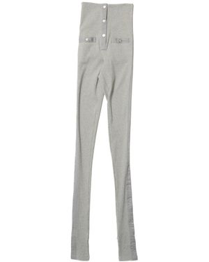 The Attico The High Waist Leggings - Grey