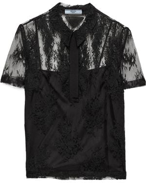 Prada Lace Top - Black