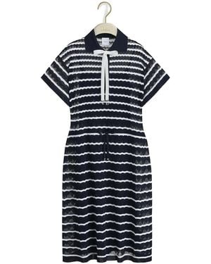 Dior Short-Sleeve Dress - Blue