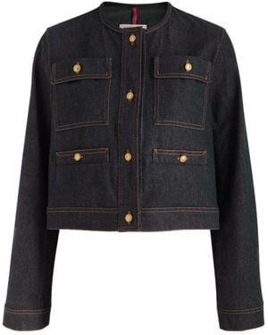 Moncler Tencin Stretch-Denim Jacket - Black