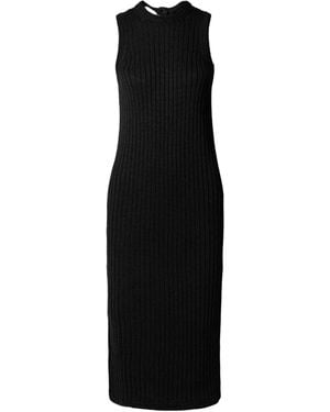 Proenza Schouler Leighton Ribbed-Knit Midi Dress - Black