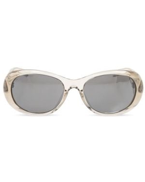 Saint Laurent Eyewear Sl 736 Oval Frame Sunglasses - White