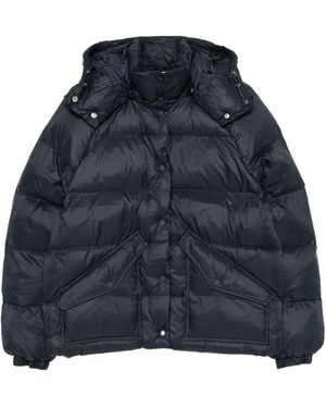 Samsøe & Samsøe Quilted Long-Sleeved Cotton Jacket - Blue