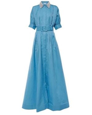Rebecca Vallance Cielo Embellished Gown - Blue