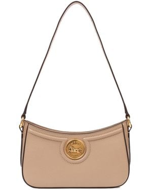 Chloé Chloé Horse Medal Shoulder Bag - White