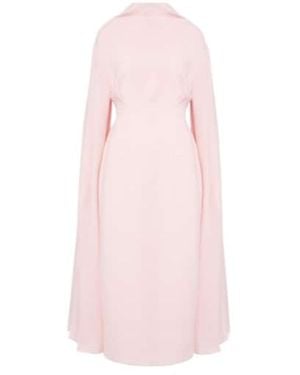 ROKSANDA Nour Draped Crepe Midi Dress - Pink