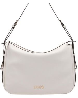 Liu Jo Logo Zip Shoulder Bag - Grey
