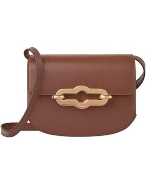 Mulberry Small Pimlico Leather Satchel Bag - Brown