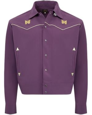 Needles Long-Sleeved Casual Jacket - Purple