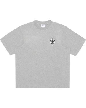 Marcelo Burlon County Of Milan Bandana Cross Crewneck T-Shirt - Grey