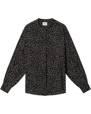 Isabel Marant Catchell Printed Shirt - Black