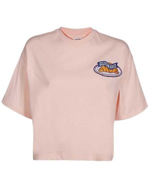Opening Ceremony Brioches Cropped T-Shirt - Pink