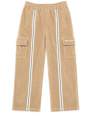 Palm Angels Stripe-Detail Cargo Pants - Natural