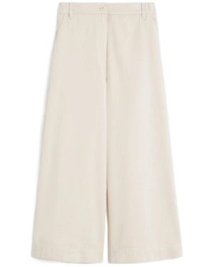 Weekend by Maxmara Cotton Drill Trousers - White
